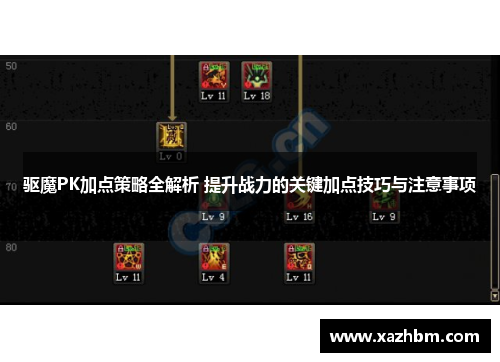 驱魔PK加点策略全解析 提升战力的关键加点技巧与注意事项